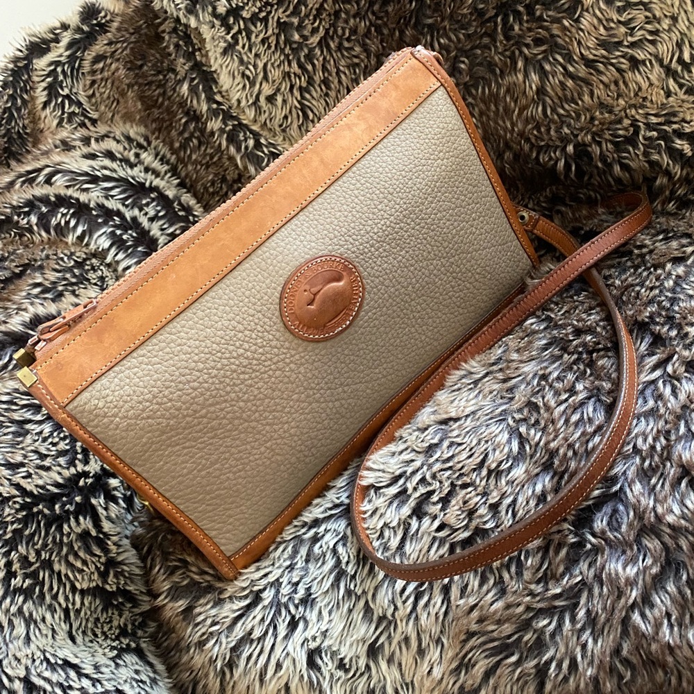 Vintage Dooney & Bourke All Weather Leather Crossbody Bag